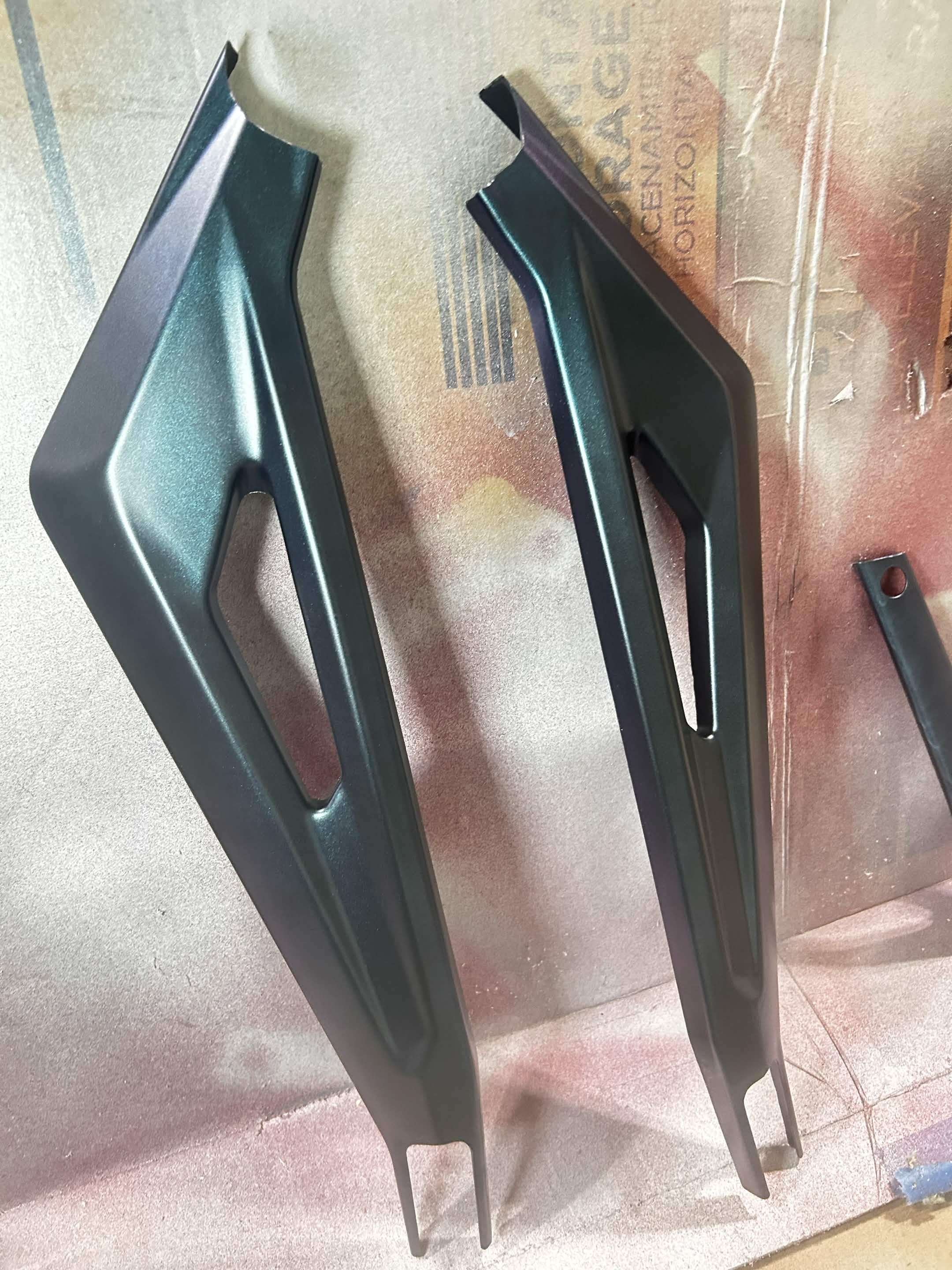 "Peacock Sapphire" Coated Frame Guards for Surron LBX