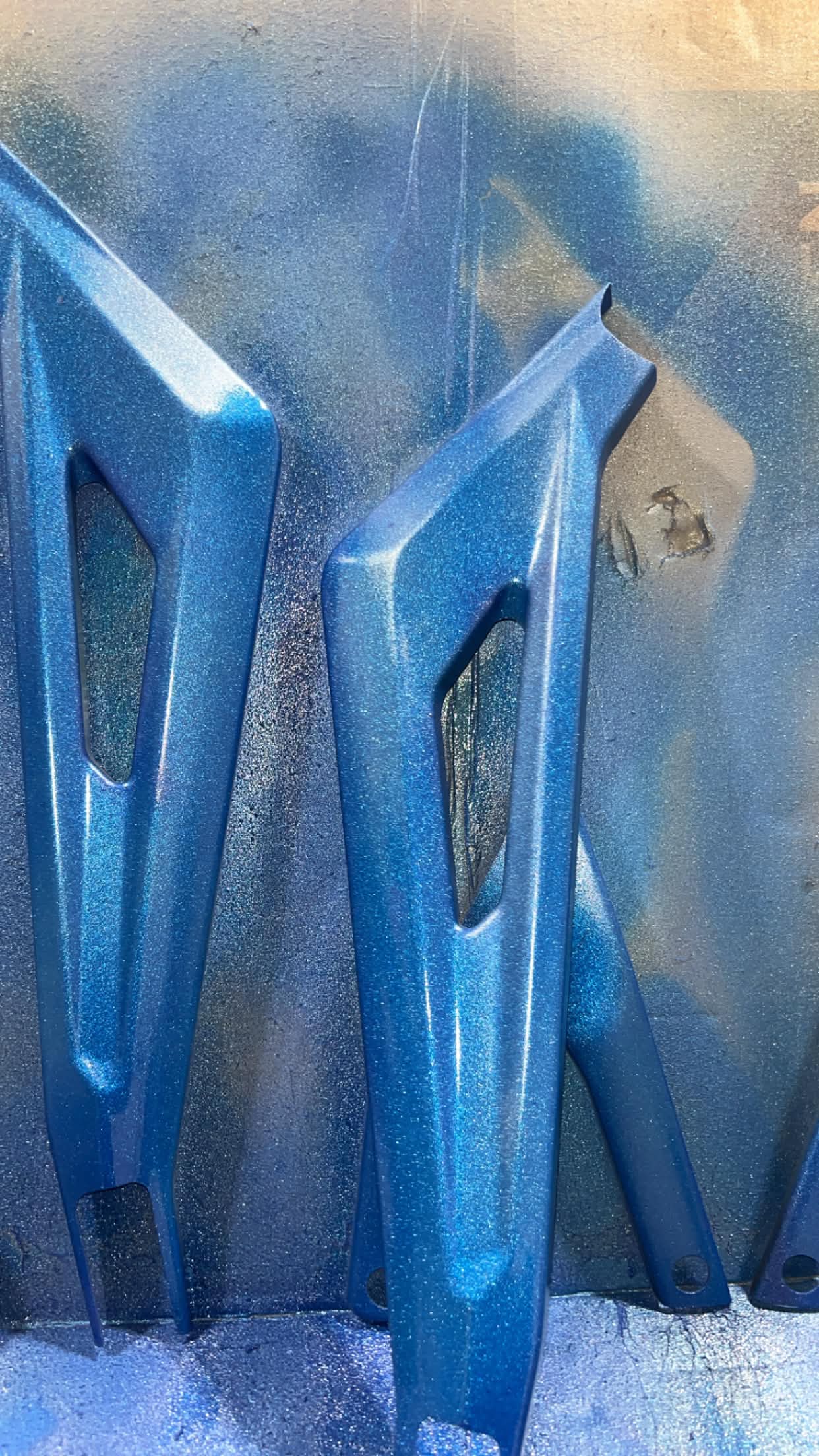 "Sparkle Blue" Coated Surron LBX Frame Guards