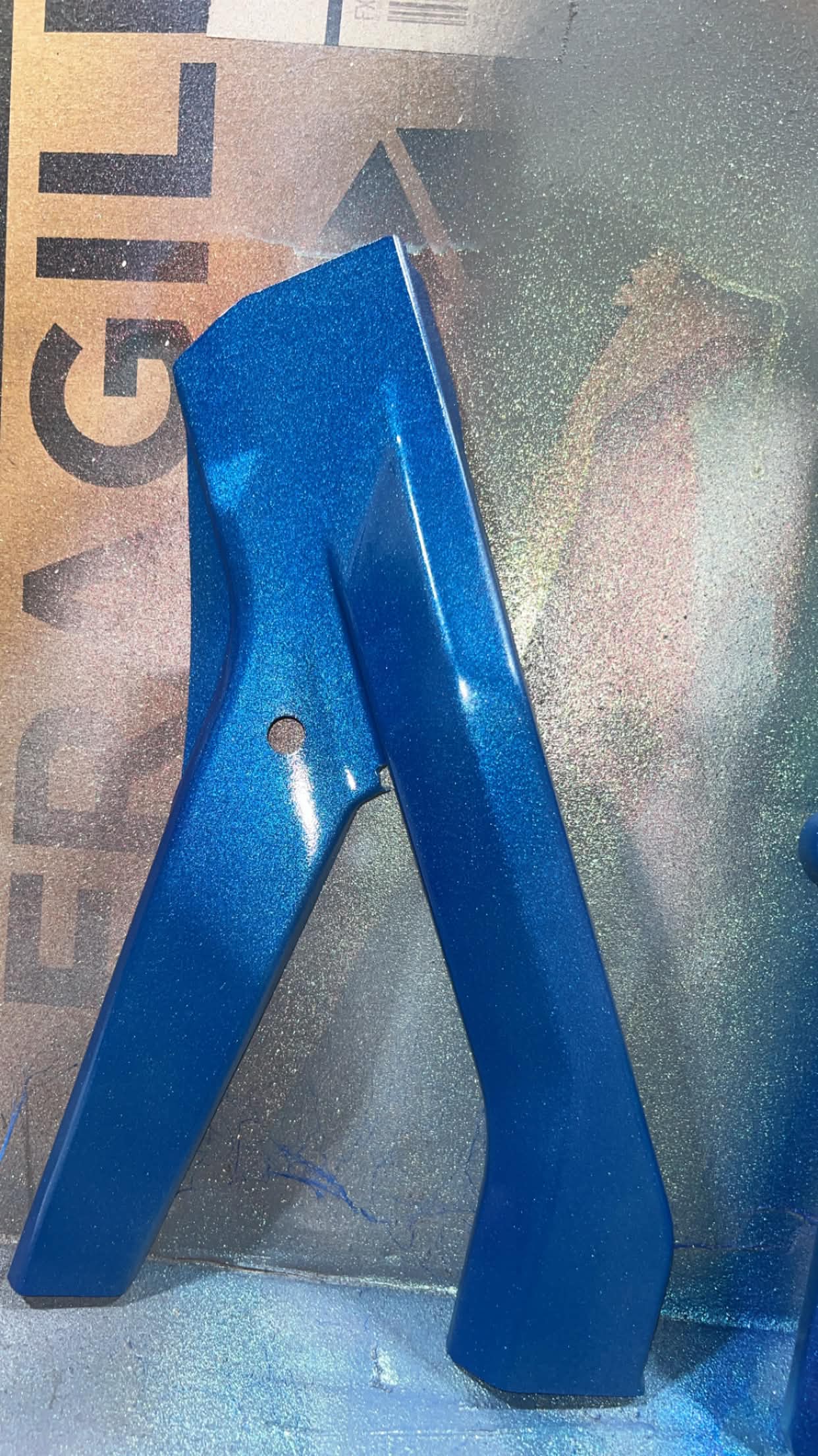 "Sparkle Blue" Coated Surron LBX Frame Guards