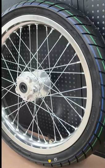 2026 Chrome Supermoto For Talaria XXX MX3 MX4 MX5 LBX Light Bee Wheels 70/90-17 90/80-17 With Silver Or Black Spoke Silver Rim